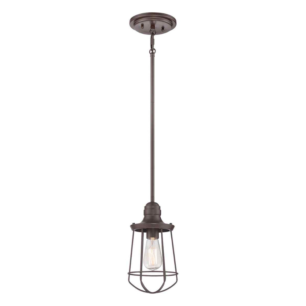 Quoizel Marine 1lt Outdoor Mini Pendant Western Bronze ELS/QZ/MARINE/P