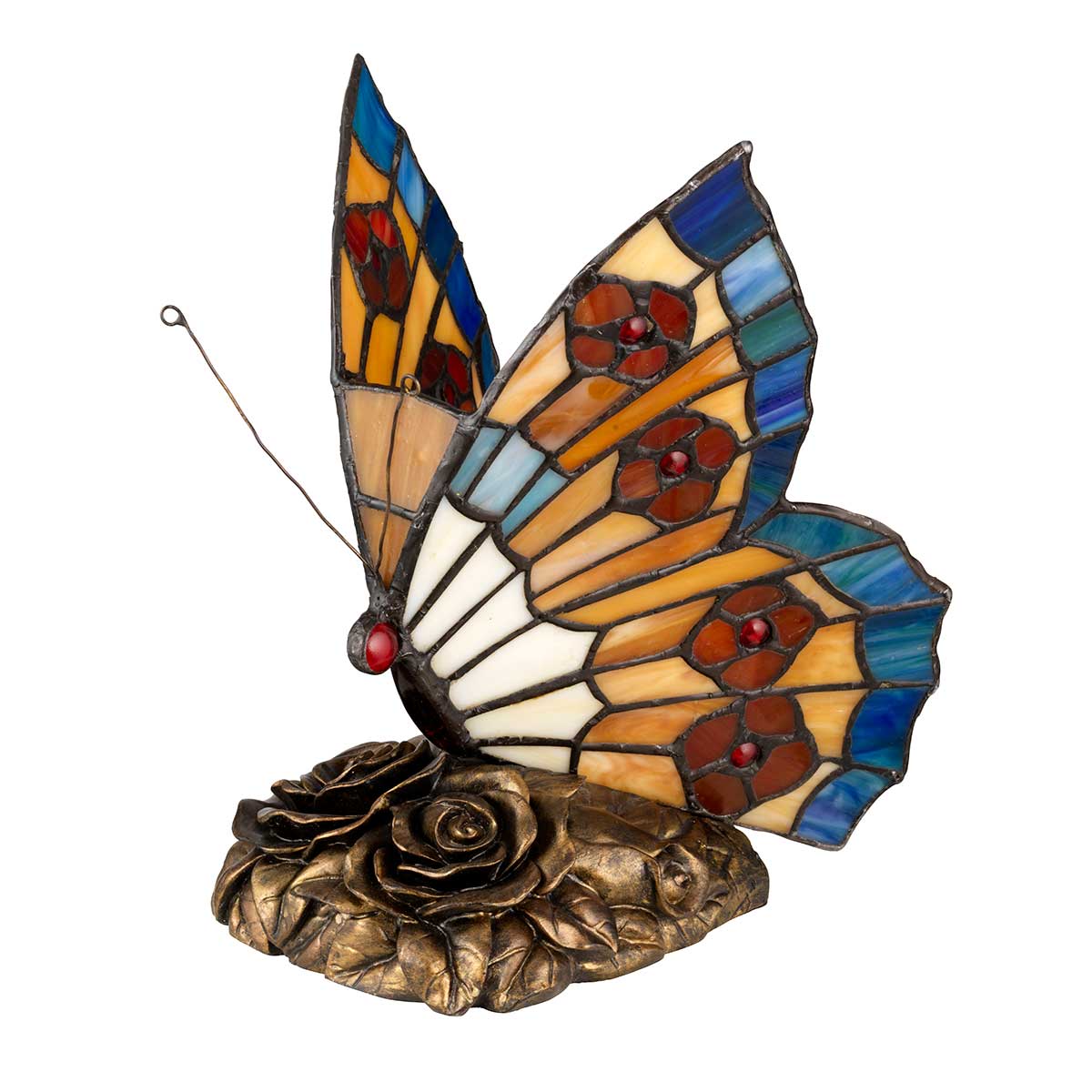 Quoizel Tiffany Animal Lamps Butterfly Tiffany Lamp QZ-OBUTTERFLY-TL