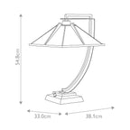 Quoizel Pomeroy Tiffany Table Lamp in Western Bronze