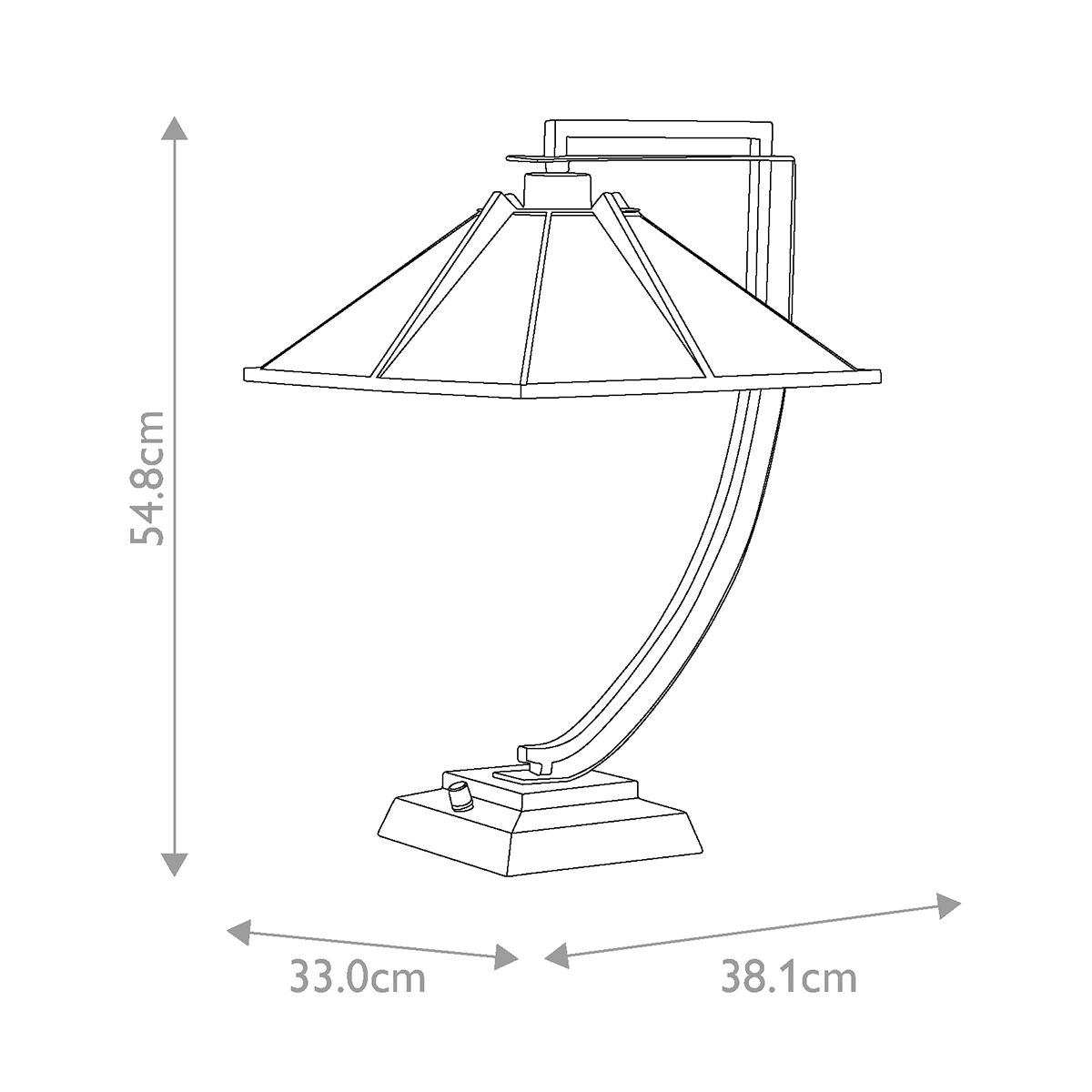 Quoizel Pomeroy Tiffany Table Lamp in Western Bronze