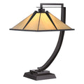 Quoizel Pomeroy Tiffany Table Lamp in Western Bronze
