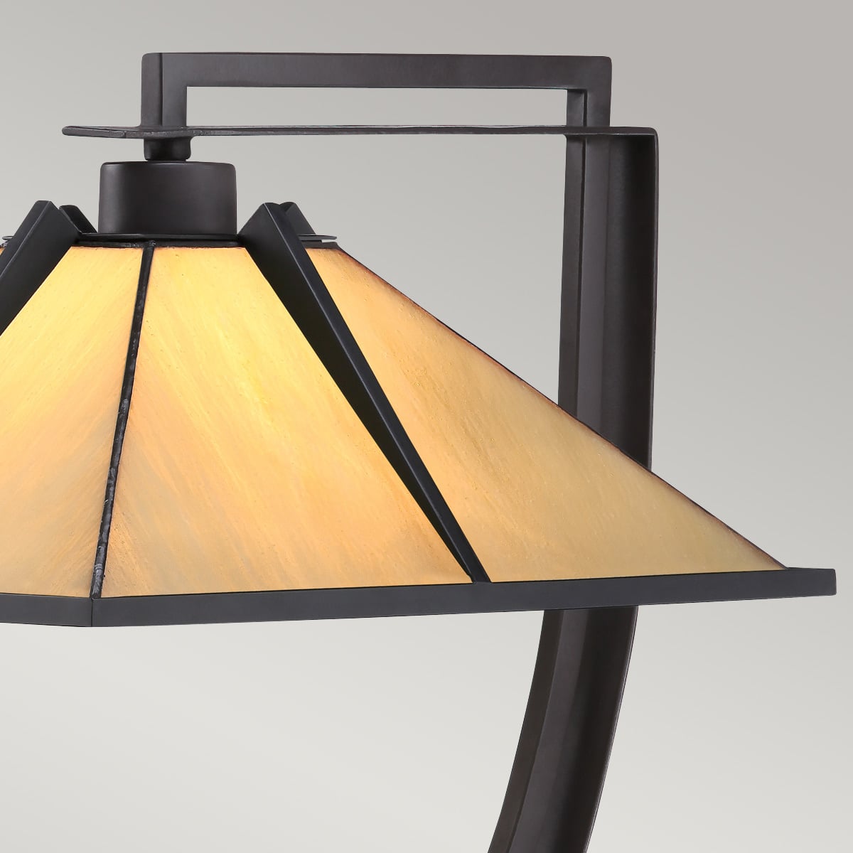 Quoizel Pomeroy Tiffany Table Lamp in Western Bronze