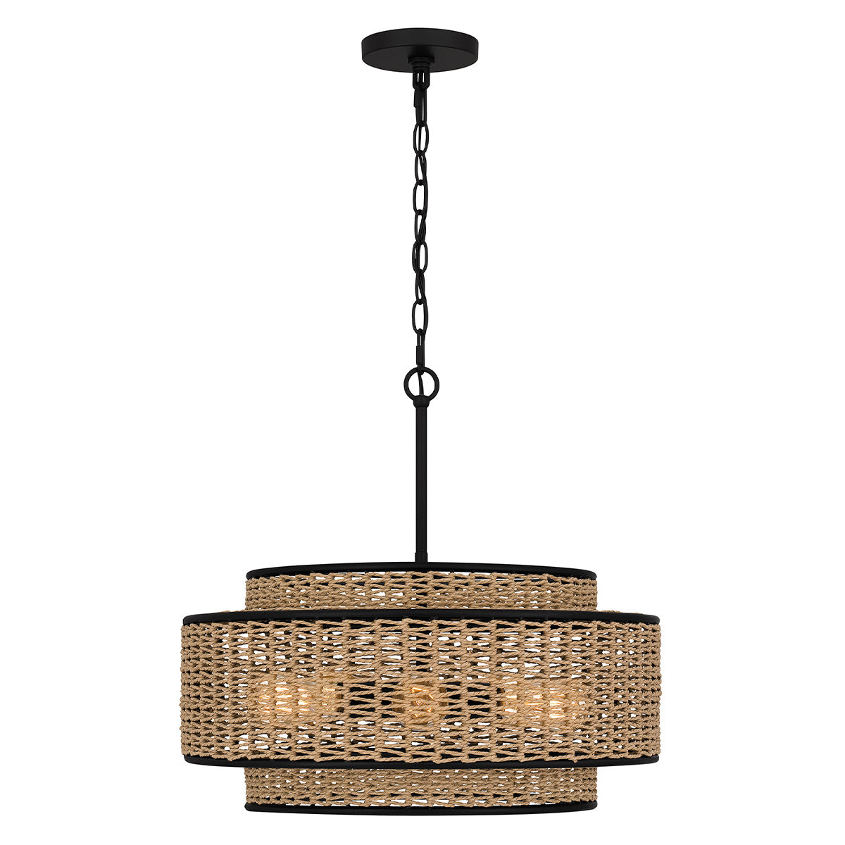Quoizel Teton 5 Light Pendant Matte Black