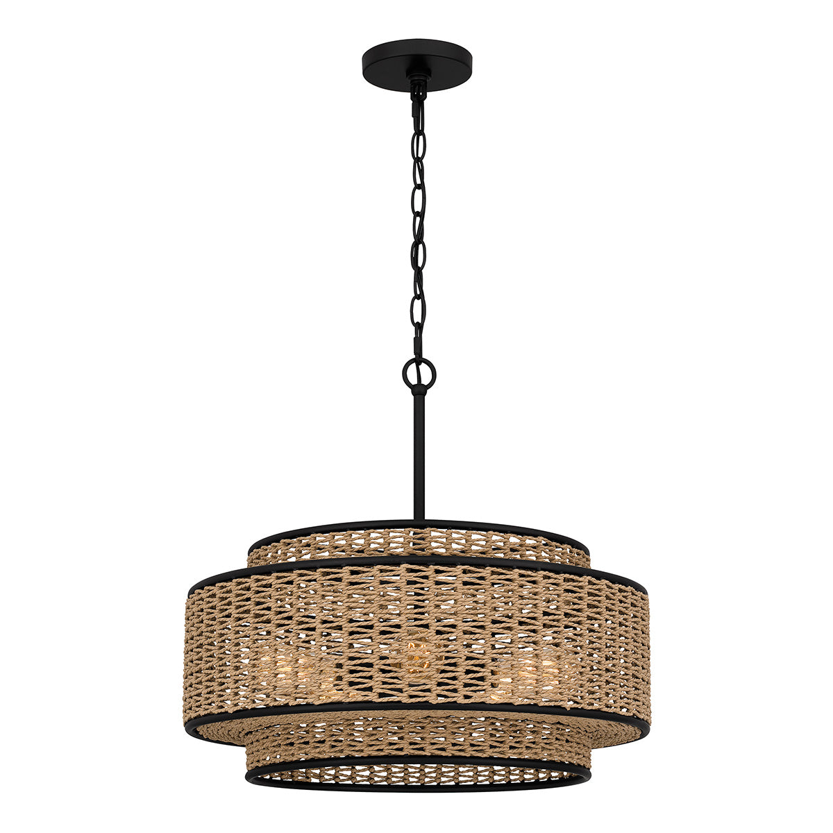 Quoizel Teton 5 Light Pendant Matte Black