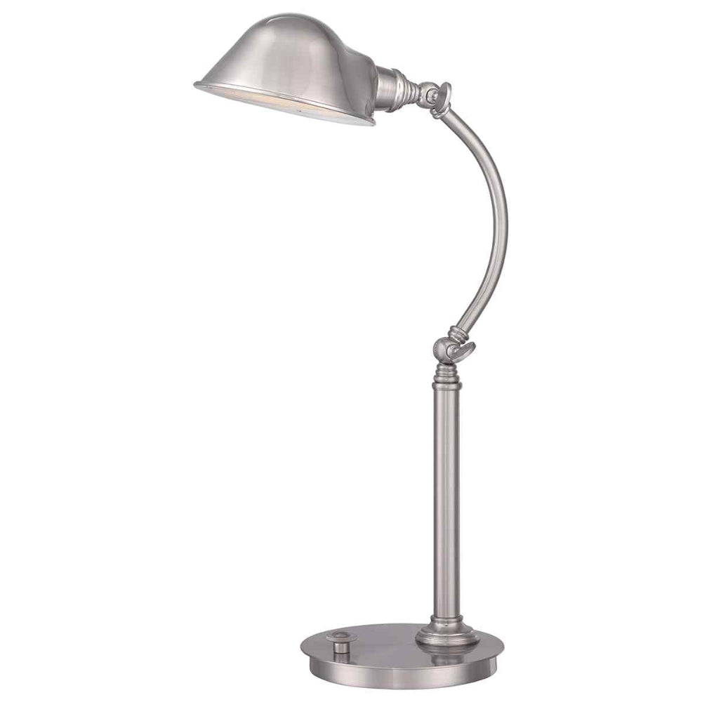 Quoizel Thompson LED Table Lamp in Brushed Nickel QZ-THOMPSON-TLBN