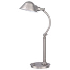 Quoizel Thompson LED Table Lamp in Brushed Nickel QZ-THOMPSON-TLBN