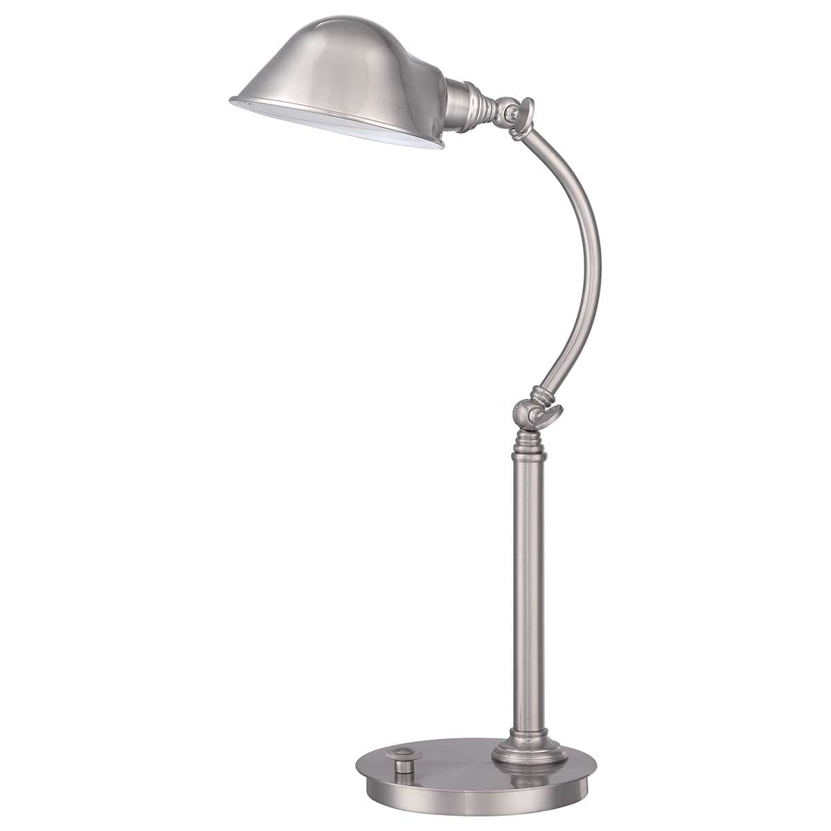 Quoizel Thompson LED Table Lamp in Brushed Nickel QZ-THOMPSON-TLBN