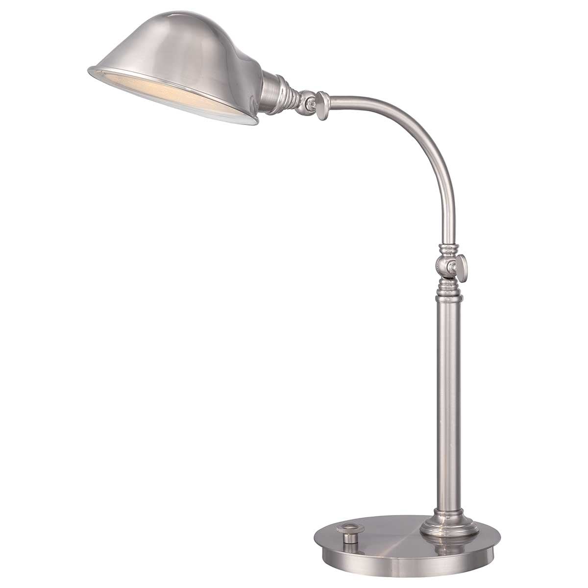 Quoizel Thompson LED Table Lamp in Brushed Nickel QZ-THOMPSON-TLBN