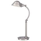 Quoizel Thompson LED Table Lamp in Brushed Nickel QZ-THOMPSON-TLBN