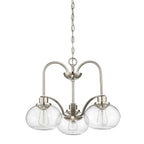 Quoizel Trilogy 3 Light Chandelier in Brushed Nickel