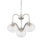 Quoizel Trilogy 3 Light Chandelier in Brushed Nickel