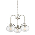 Quoizel Trilogy 3 Light Chandelier in Brushed Nickel