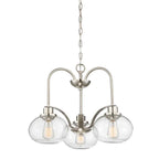 Quoizel Trilogy 3 Light Chandelier in Brushed Nickel