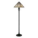 Quoizel Victory Tiffany Floor Lamp in Bronze