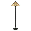 Quoizel Victory Tiffany Floor Lamp in Bronze