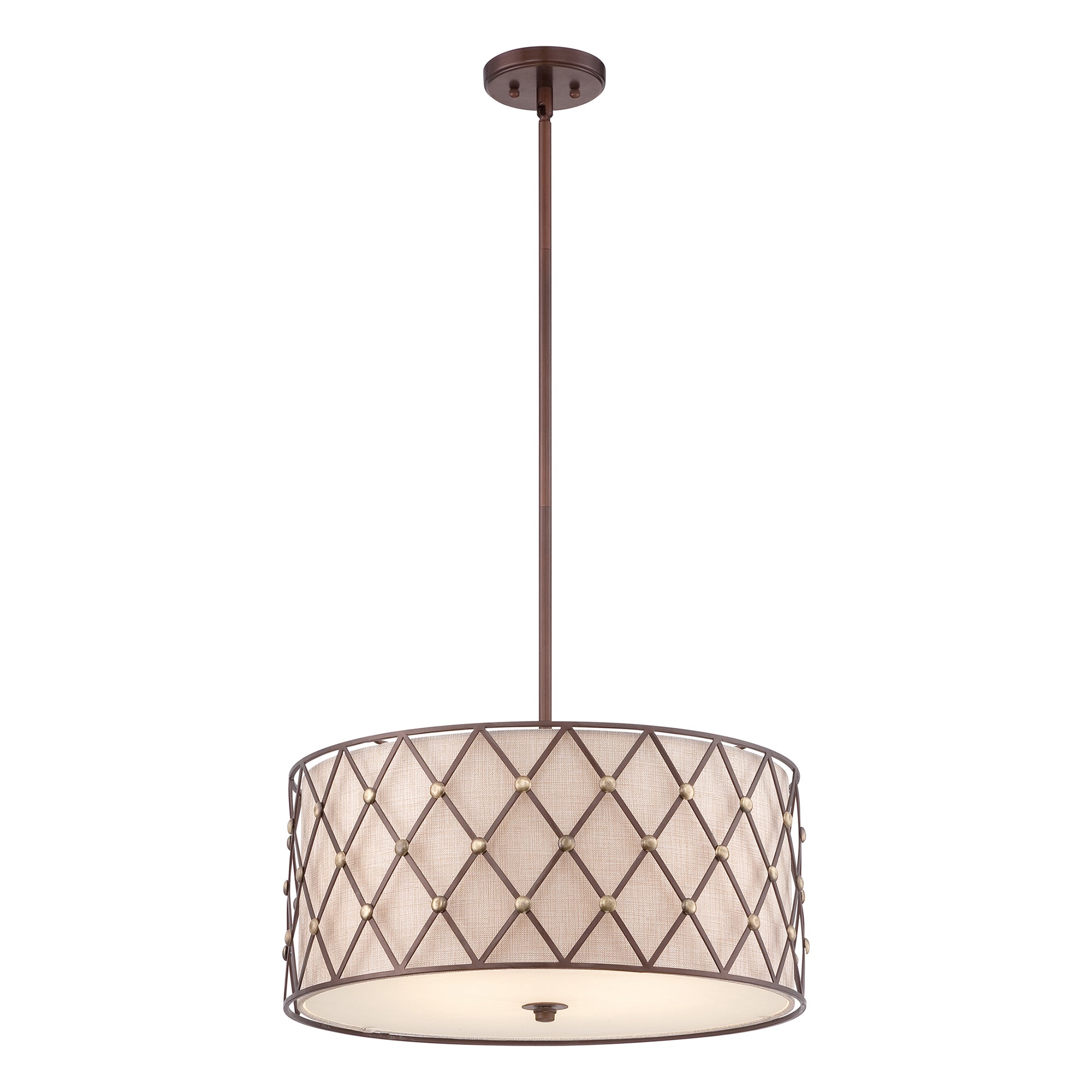 Quoizel QZ/BROWNLATT/P/L Brown Lattice 4Lt Copper Canyon Large Ceiling Pendant
