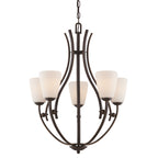 Quoizel Chantilly 5 Light Ceiling Light in Palladian Bronze