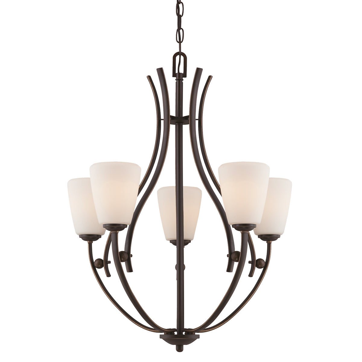 Quoizel Chantilly 5 Light Ceiling Light in Palladian Bronze