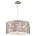 Quoizel Confetti Large 4 Light Pendant Light in Old Silver