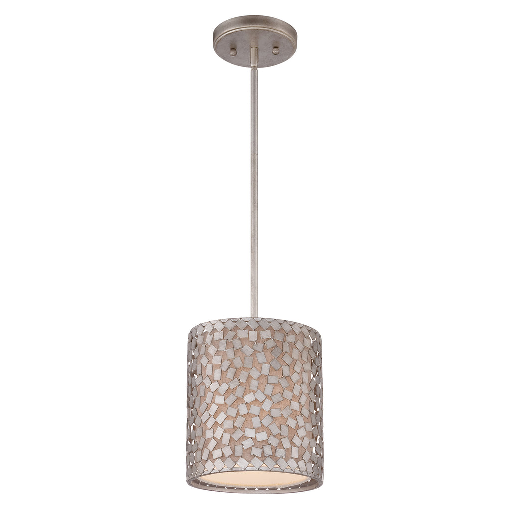 Quoizel QZ/CONFETTI/P/S Confetti 1 Light Old Silver Ceiling Mini Pendant