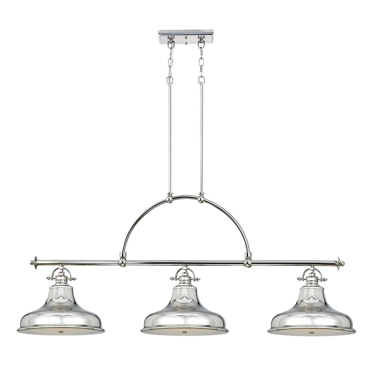 Quoizel Emery 3 Light Bar Pendant Light in Imperial Silver