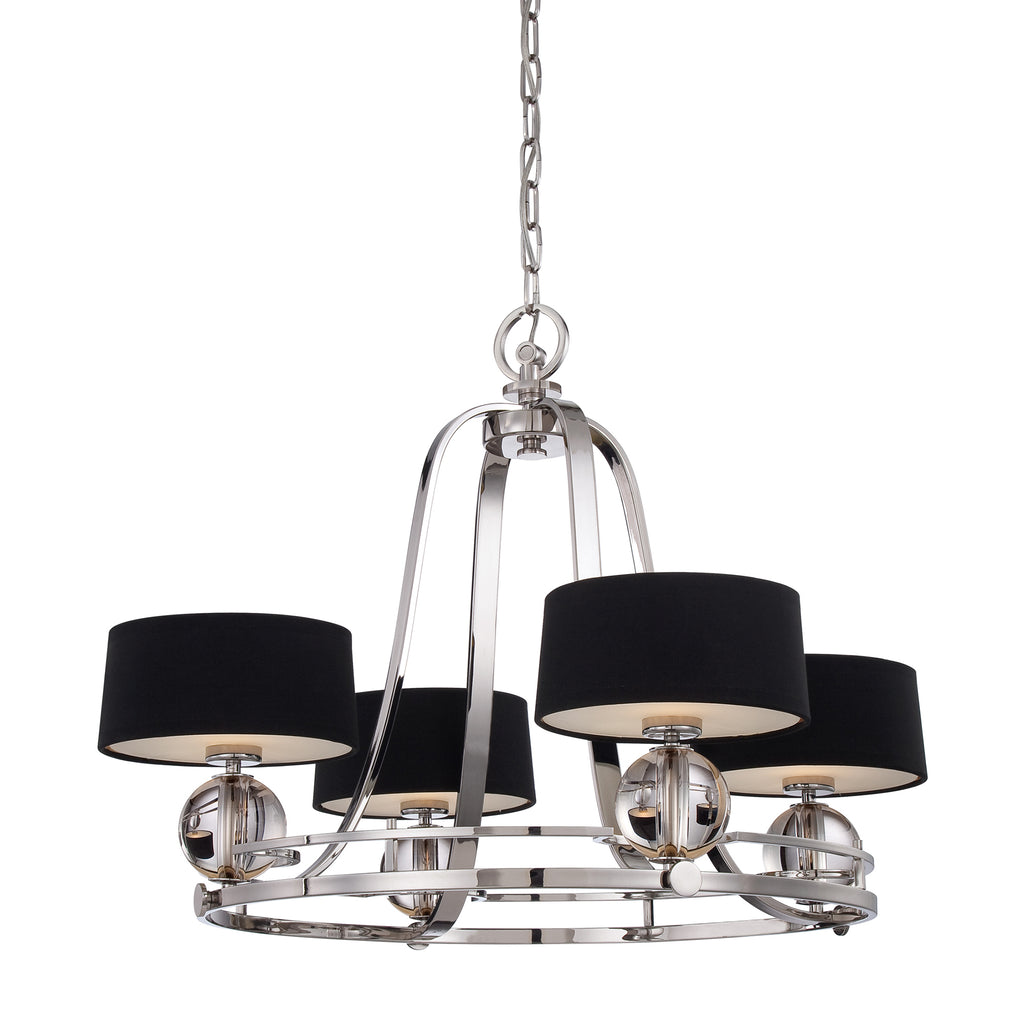 Quoizel Gotham 4 Light Pendant Light in Imperial Silver