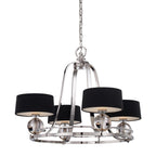 Quoizel Gotham 4 Light Pendant Light in Imperial Silver