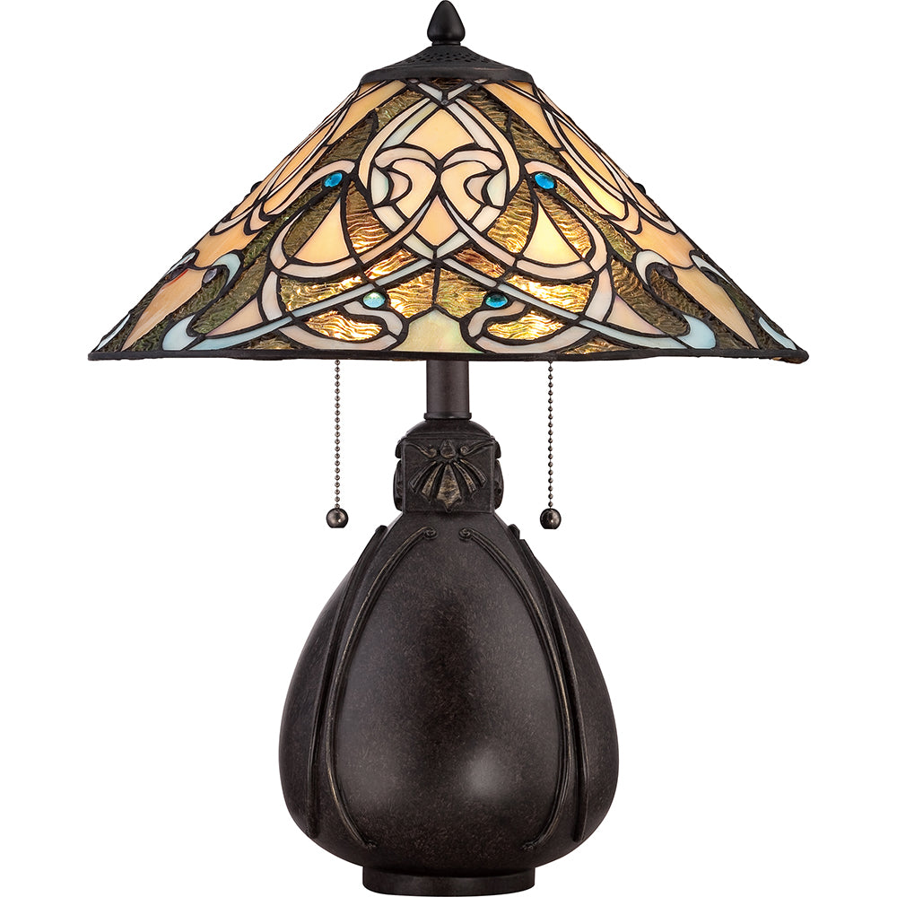 Quoizel India Table Lamp in Imperial Bronze