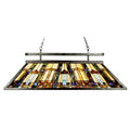 Quoizel Inglenook 3 Light Tiffany Island Chandelier in Valiant Bronze
