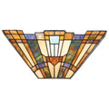Quoizel Inglenook Tiffany 2 Light Wall Light in Valiant Bronze