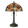 Quoizel Kami Tiffany Table Lamp in Vintage Bronze