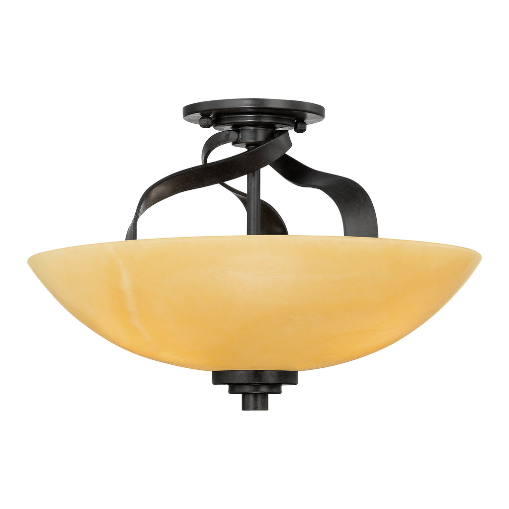 Quoizel QZ/KYLE/SF Kyle 3Lt Imperial Bronze Ceiling Semi-Flush