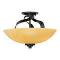 Quoizel QZ/KYLE/SF Kyle 3Lt Imperial Bronze Ceiling Semi-Flush