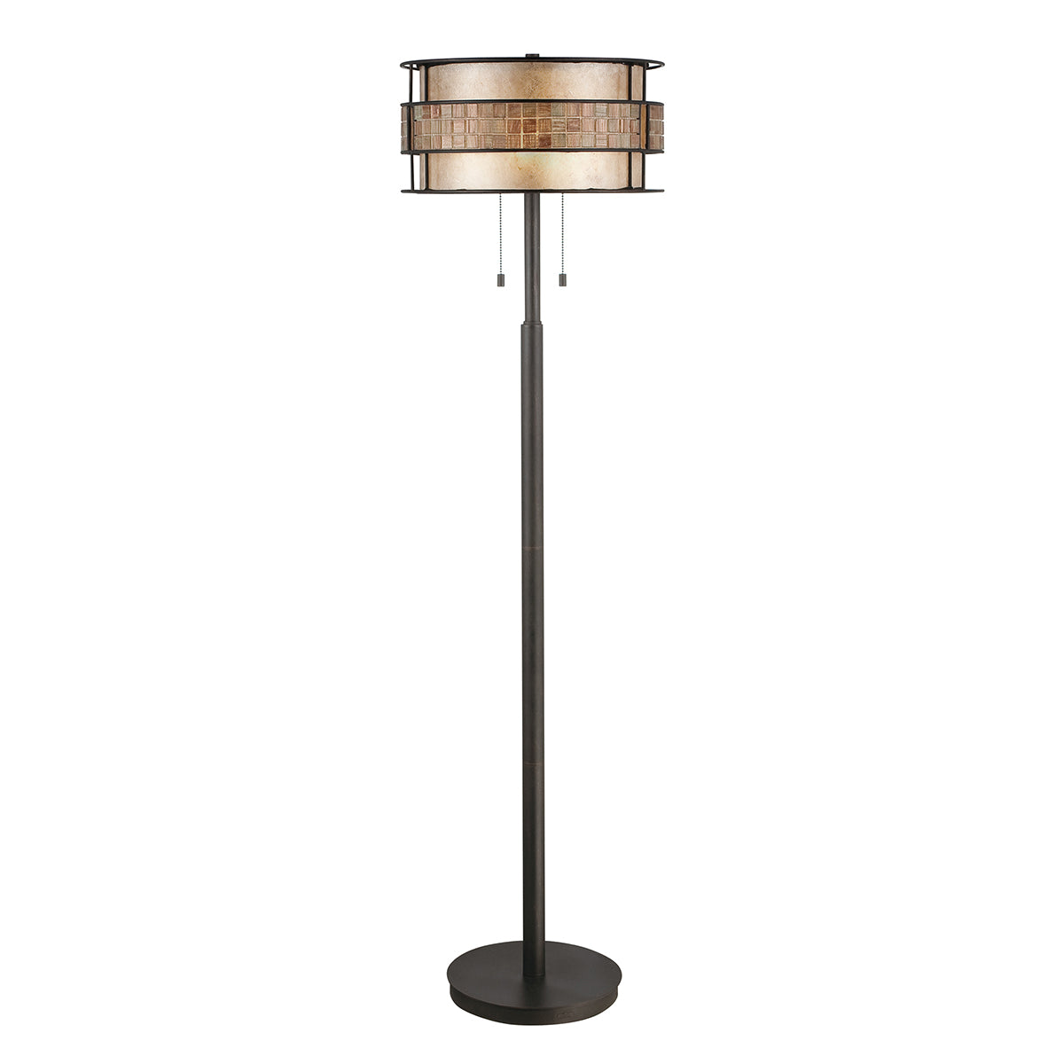 Quoizel Laguna Mosaic Floor Lamp in Renaissance Copper
