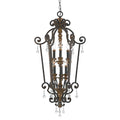 Quoizel Marquette 6 Light Crystal Ceiling Light in Bronze Gold