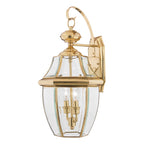 Quoizel Newbury Large Wall Lantern in Polished Brass