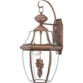 Quoizel Newbury Large Outdoor Wall Lantern in Aged Copper