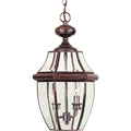 Quoizel Newbury Large Outdoor Lantern in Aged Copper