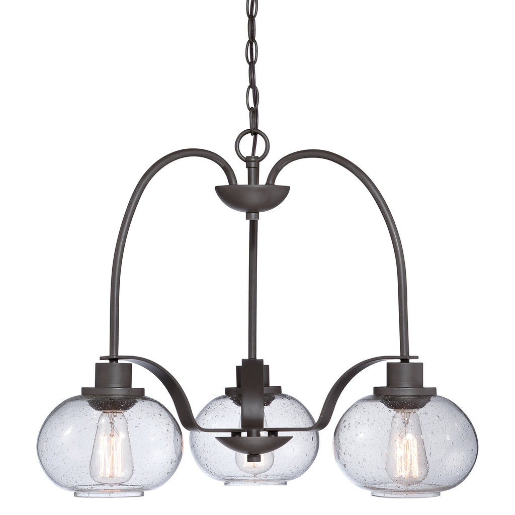 Quoizel Trilogy 3 Light Pendant Light in Old Bronze