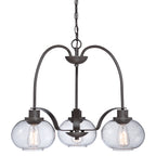 Quoizel Trilogy 3 Light Pendant Light in Old Bronze