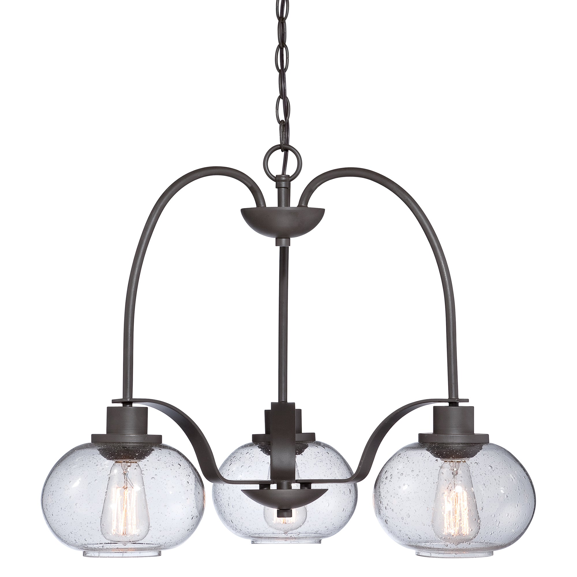 Quoizel Trilogy 3 Light Pendant Light in Old Bronze