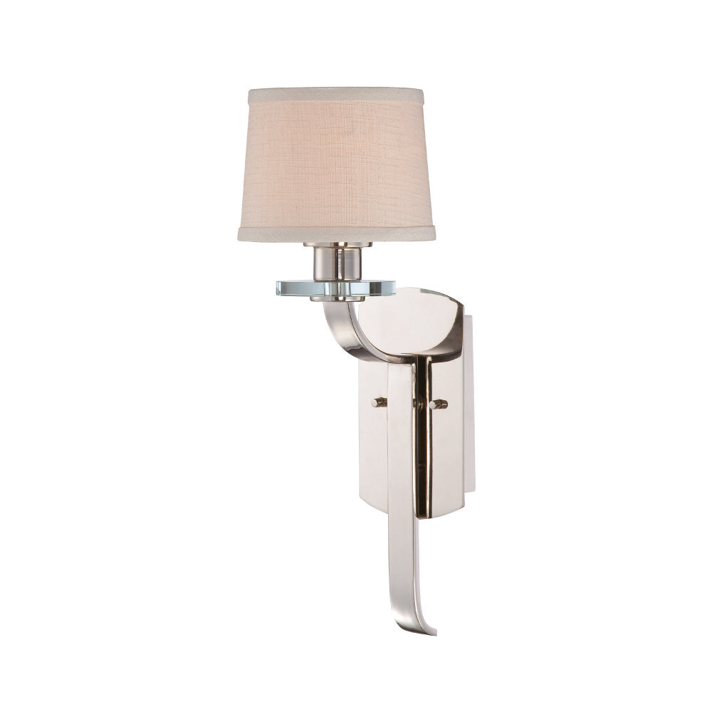 Quoizel Sutton Place Imperial Silver Wall Light QZ/SUTTON PL1