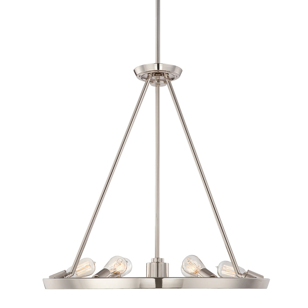 Quoizel Theater Row 7 Light Pendant Light in Imperial Silver