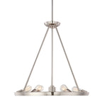 Quoizel Theater Row 7 Light Pendant Light in Imperial Silver