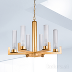 Kolarz Raggio 6 Light Ceiling Chandelier Gold Leaf 6009.80630