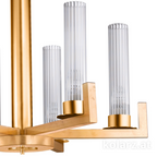 Kolarz Raggio 6 Light Ceiling Chandelier Gold Leaf 6009.80630