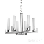 Kolarz Raggio 6 Light Ceiling Chandelier Silver Leaf 6009.80650
