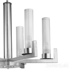 Kolarz Raggio 6 Light Ceiling Chandelier Silver Leaf 6009.80650