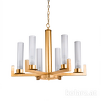 Kolarz Raggio 6 Light Ceiling Chandelier Gold Leaf 6009.80630