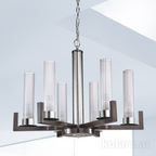Kolarz Raggio 6 Light Ceiling Chandelier Brunito brushed 6009.80660